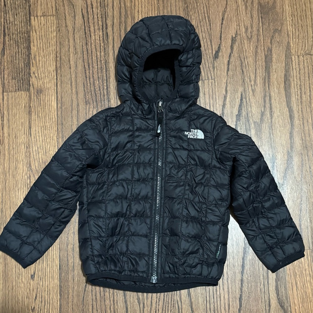 The North Face Thermoball ECO Jacket 3T Coat Puffer Quilted Hooded - Black